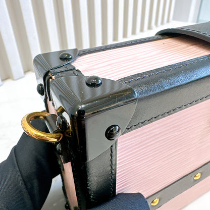 LV Petite Malle Pink in Epi Leather