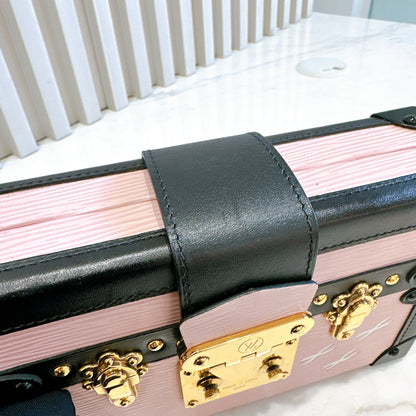 LV Petite Malle Pink in Epi Leather