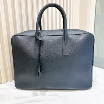 YSL Briefcase in Black Calfskin
