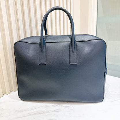 YSL Briefcase in Black Calfskin