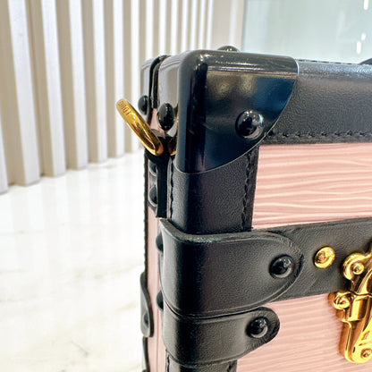 LV Petite Malle Pink in Epi Leather