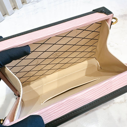 LV Petite Malle Pink in Epi Leather