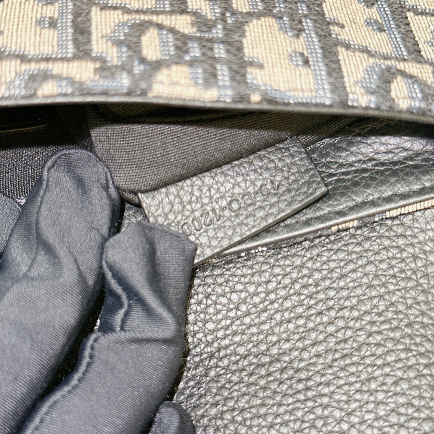 Dior Saddle Pouch in Blue Dior Oblique