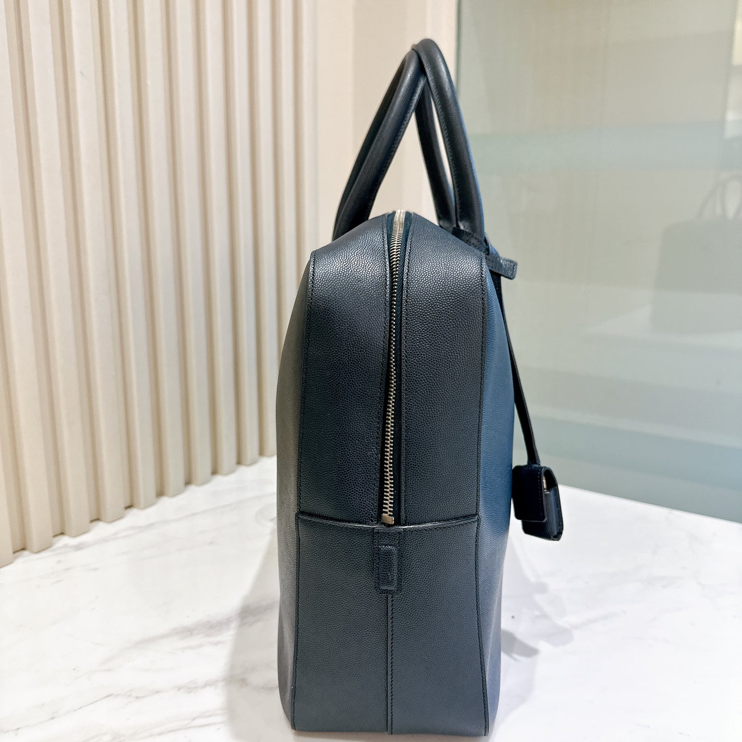 YSL Briefcase in Black Calfskin