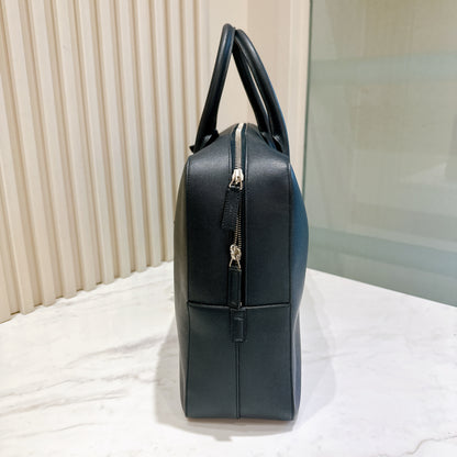 YSL Briefcase in Black Calfskin