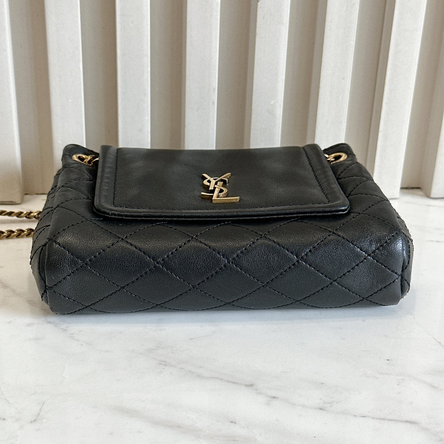 YSL Mini Nolita in Black GHW