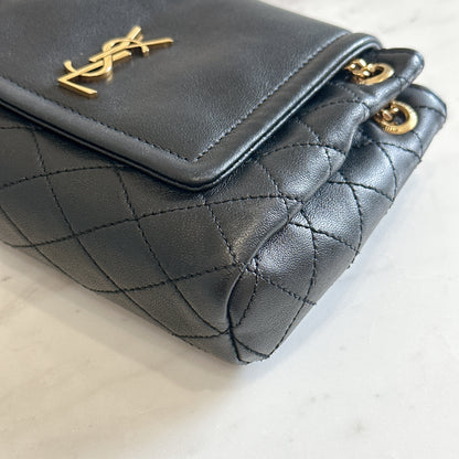 YSL Mini Nolita in Black GHW