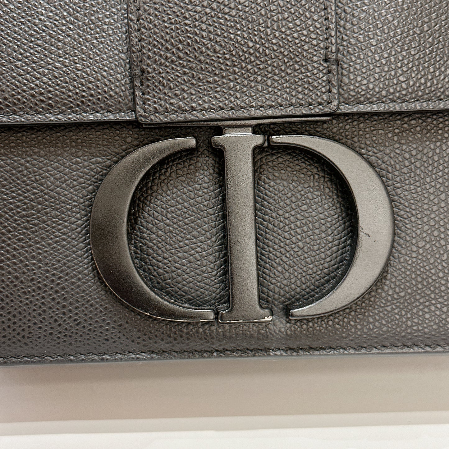 Dior So Black Grained Calfskin Montaigne 30
