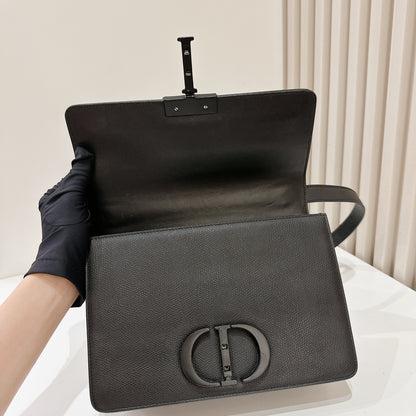 Dior So Black Grained Calfskin Montaigne 30