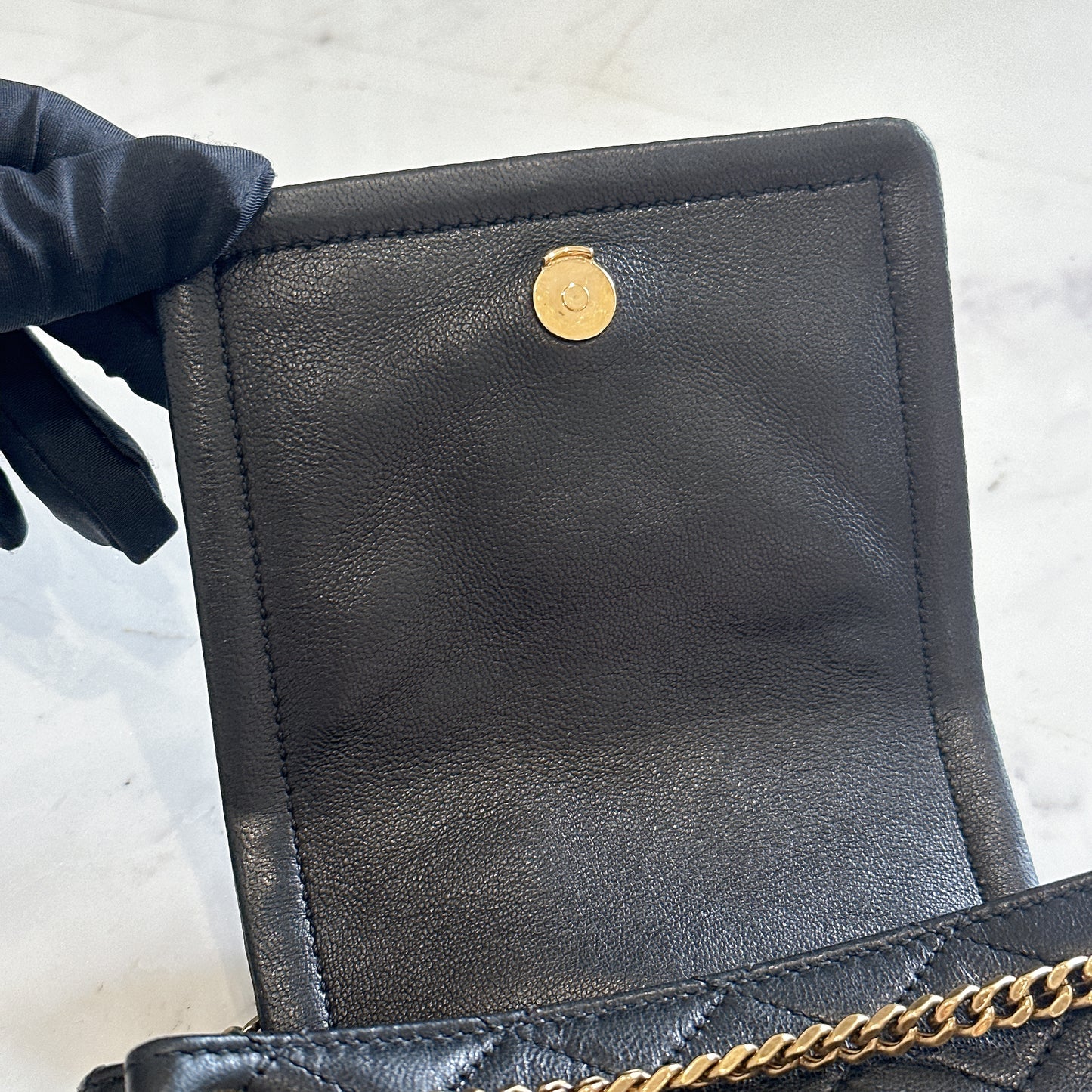 YSL Mini Nolita in Black GHW