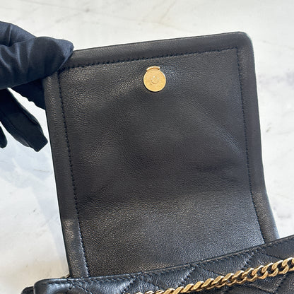 YSL Mini Nolita in Black GHW