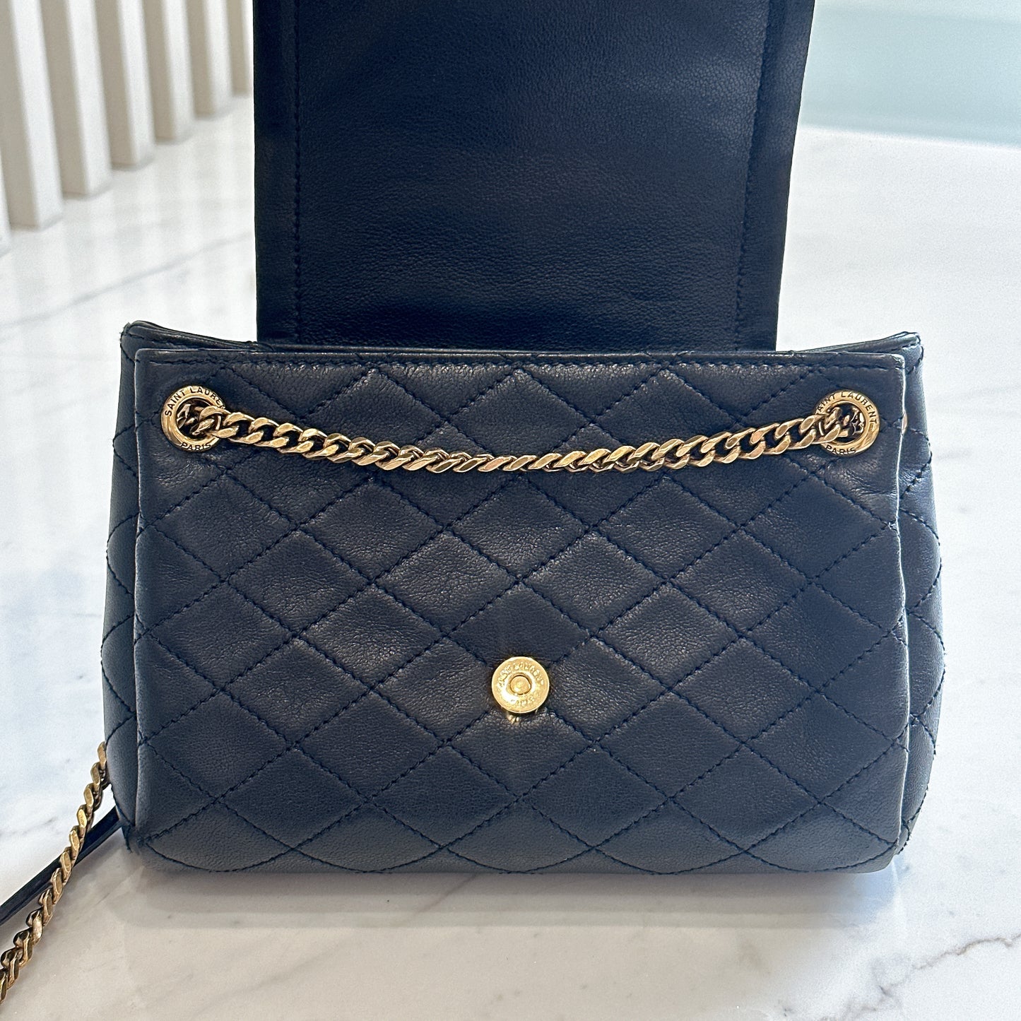 YSL Mini Nolita in Black GHW