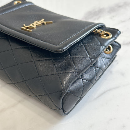 YSL Mini Nolita in Black GHW