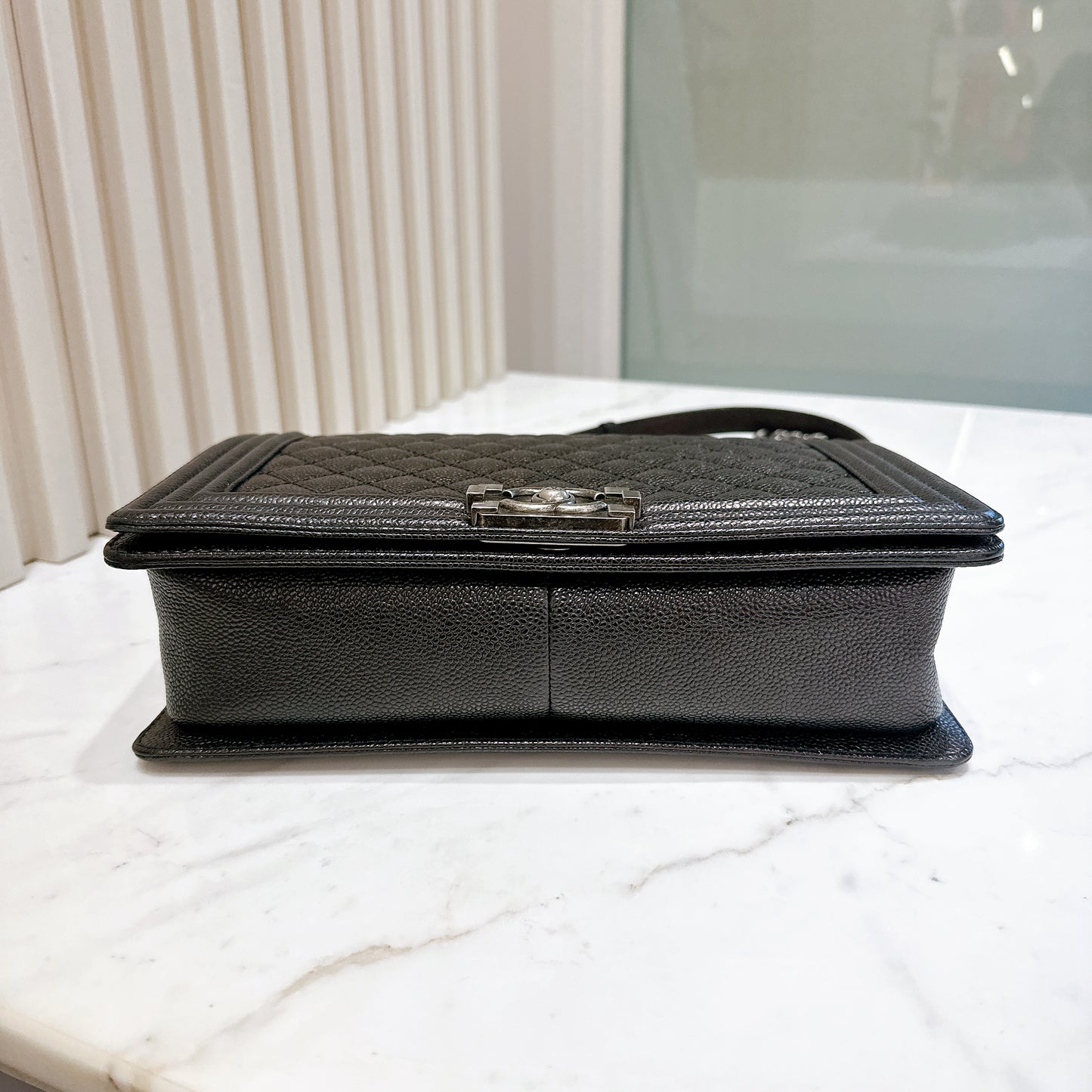 Chanel Boy New Medium in Black Caviar