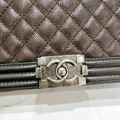 Chanel Boy New Medium in Black Caviar