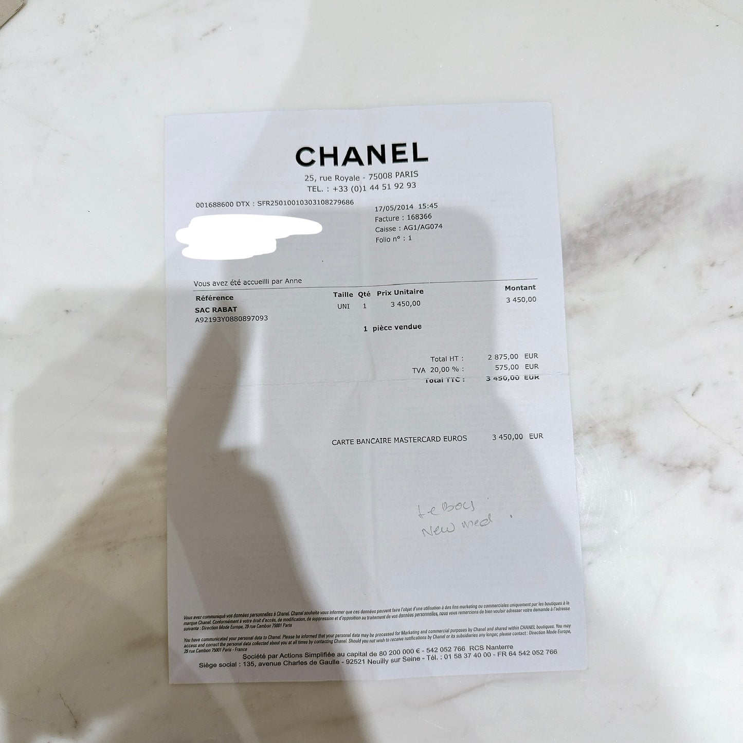 Chanel Boy New Medium in Black Caviar