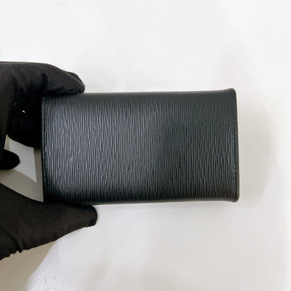 Prada Leather Key Case In Black