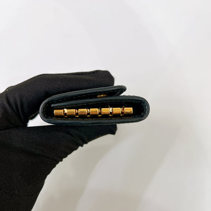 Prada Leather Key Case In Black