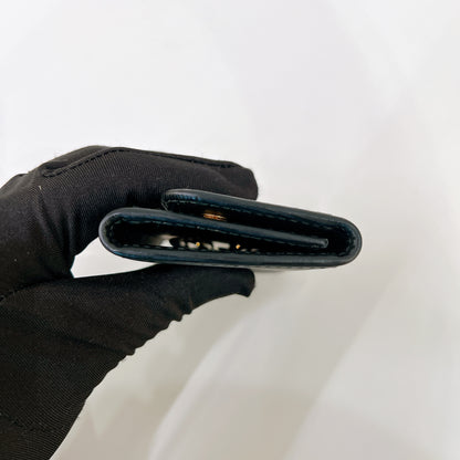 Prada Leather Key Case In Black