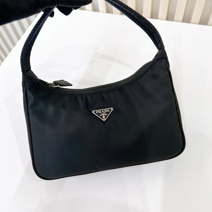Prada Nylon Hobo Bag in Black