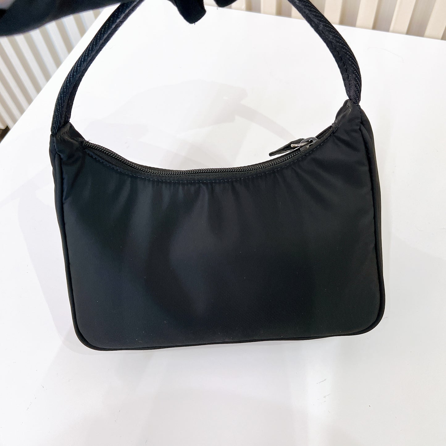 Prada Nylon Hobo Bag in Black