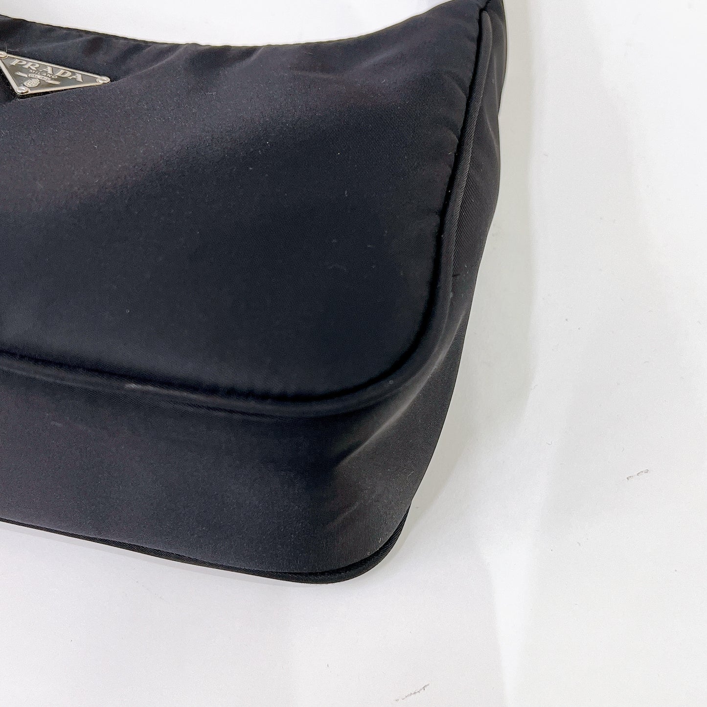 Prada Nylon Hobo Bag in Black