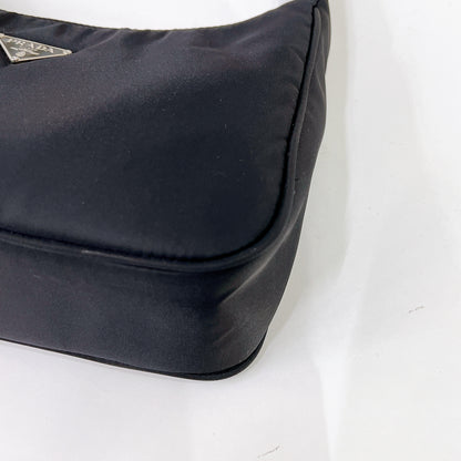 Prada Nylon Hobo Bag in Black