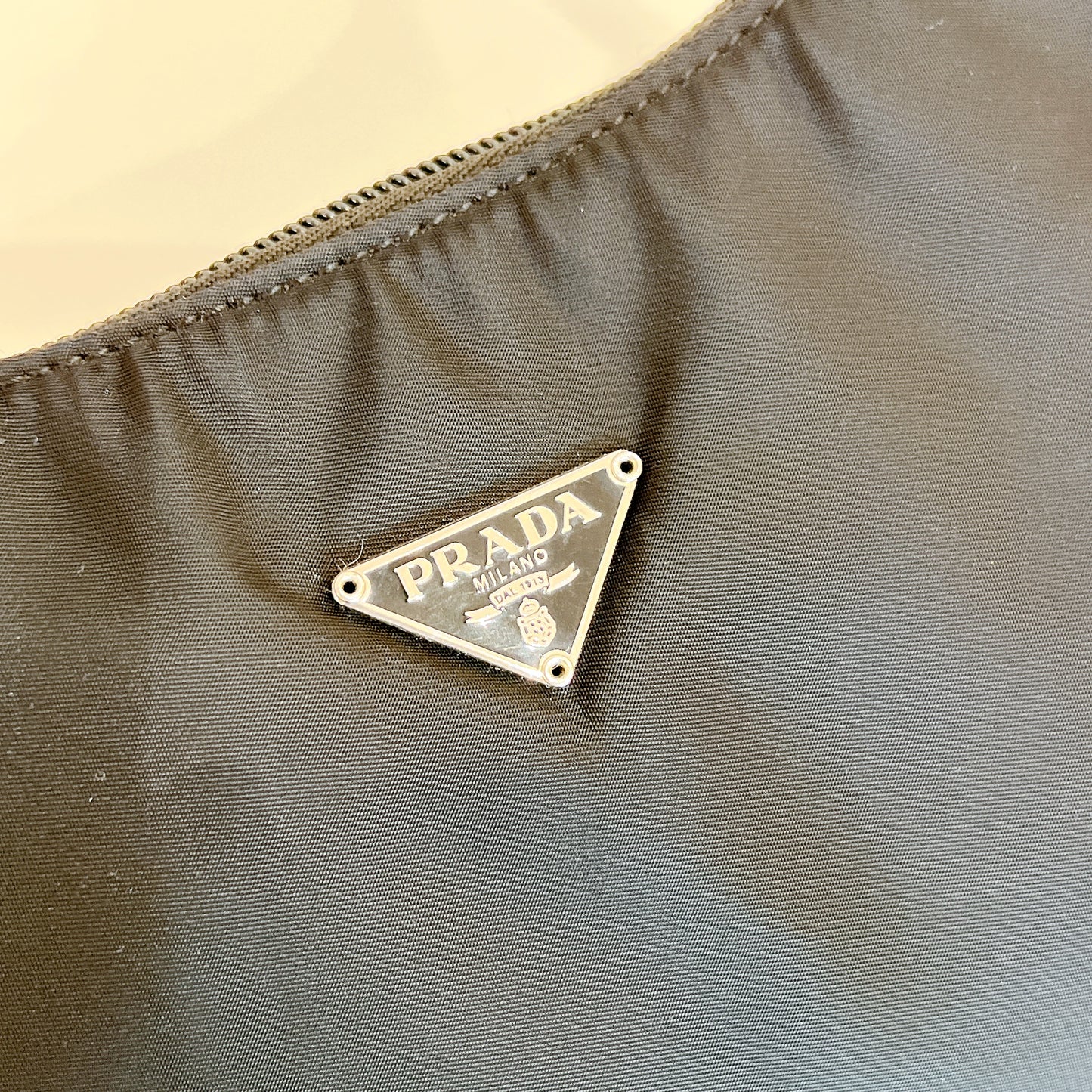 Prada Nylon Hobo Bag in Black