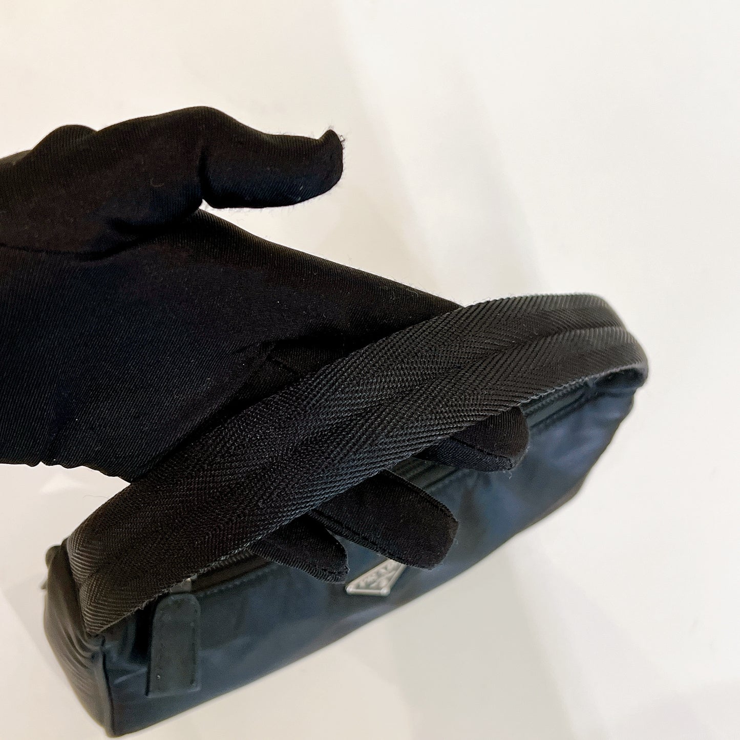 Prada Nylon Hobo Bag in Black