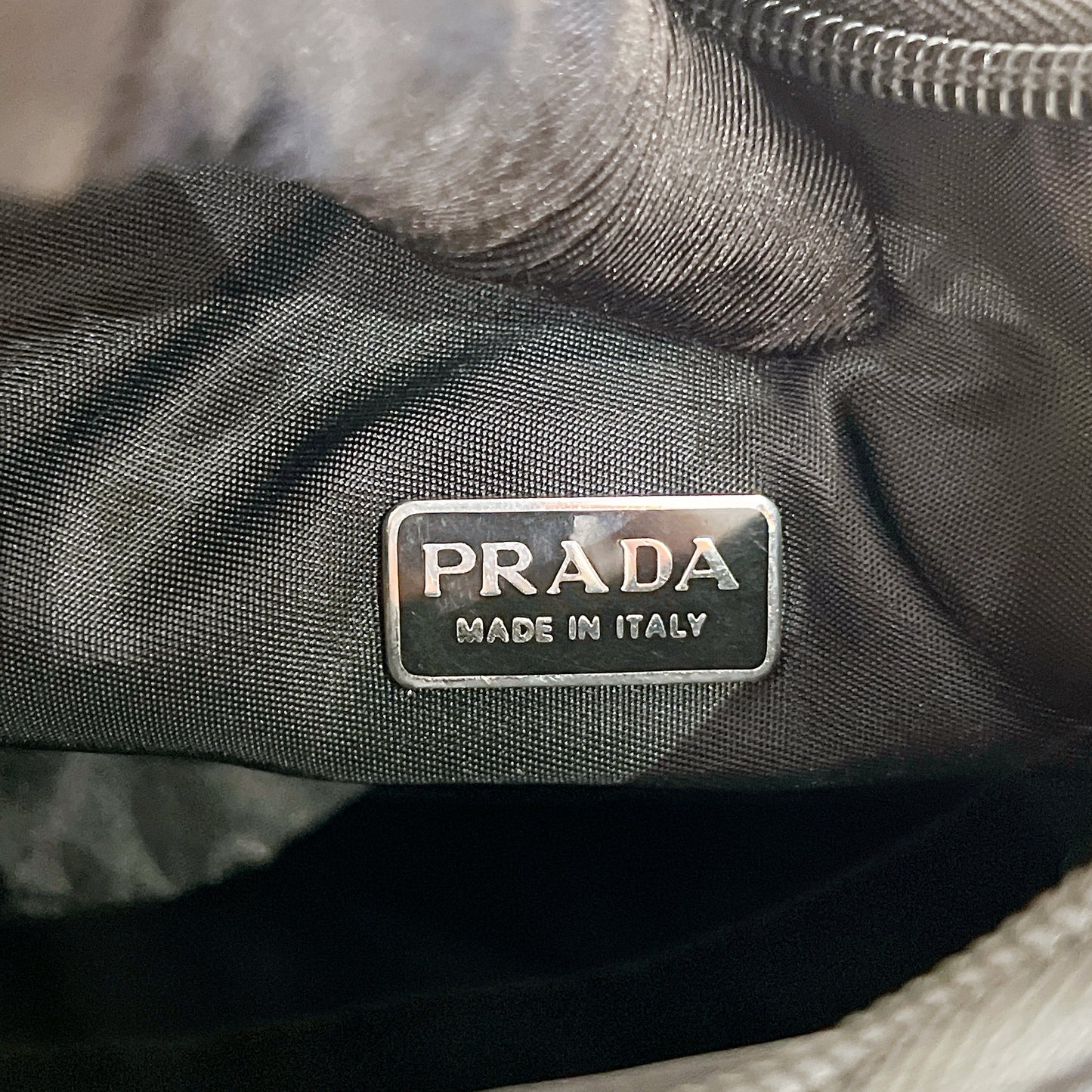 Prada Nylon Hobo Bag in Black