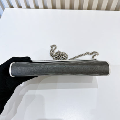 YSL WOC Grey with White Stripe