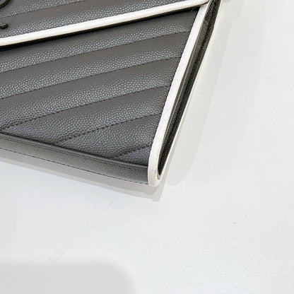 YSL WOC Grey with White Stripe