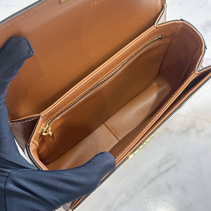 Celine Teen Triomphe in Triomphe Canvas and Calfskin