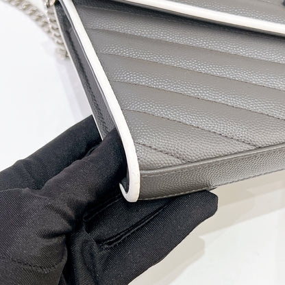 YSL WOC Grey with White Stripe