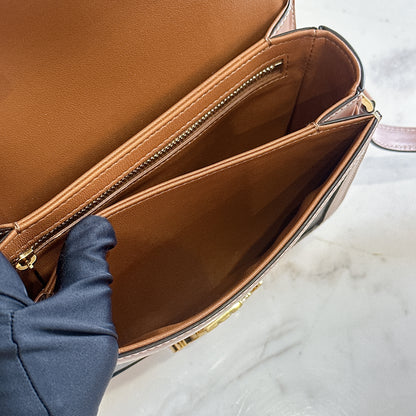 Celine Teen Triomphe in Triomphe Canvas and Calfskin