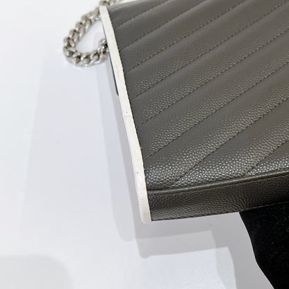 YSL WOC Grey with White Stripe