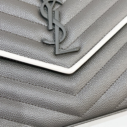 YSL WOC Grey with White Stripe