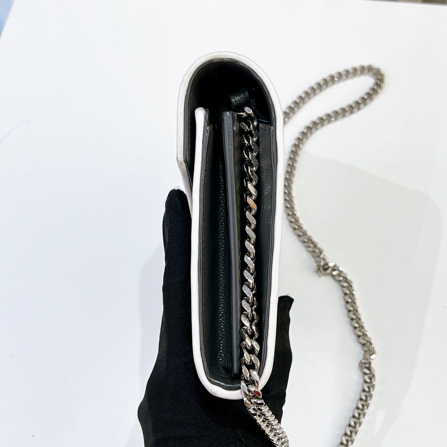 YSL WOC Grey with White Stripe