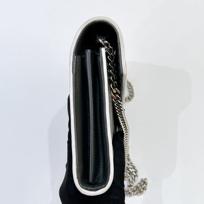 YSL WOC Grey with White Stripe