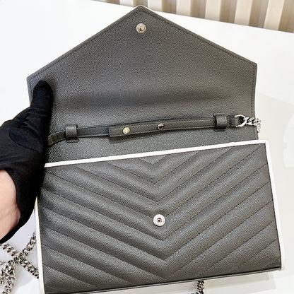YSL WOC Grey with White Stripe