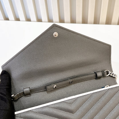 YSL WOC Grey with White Stripe