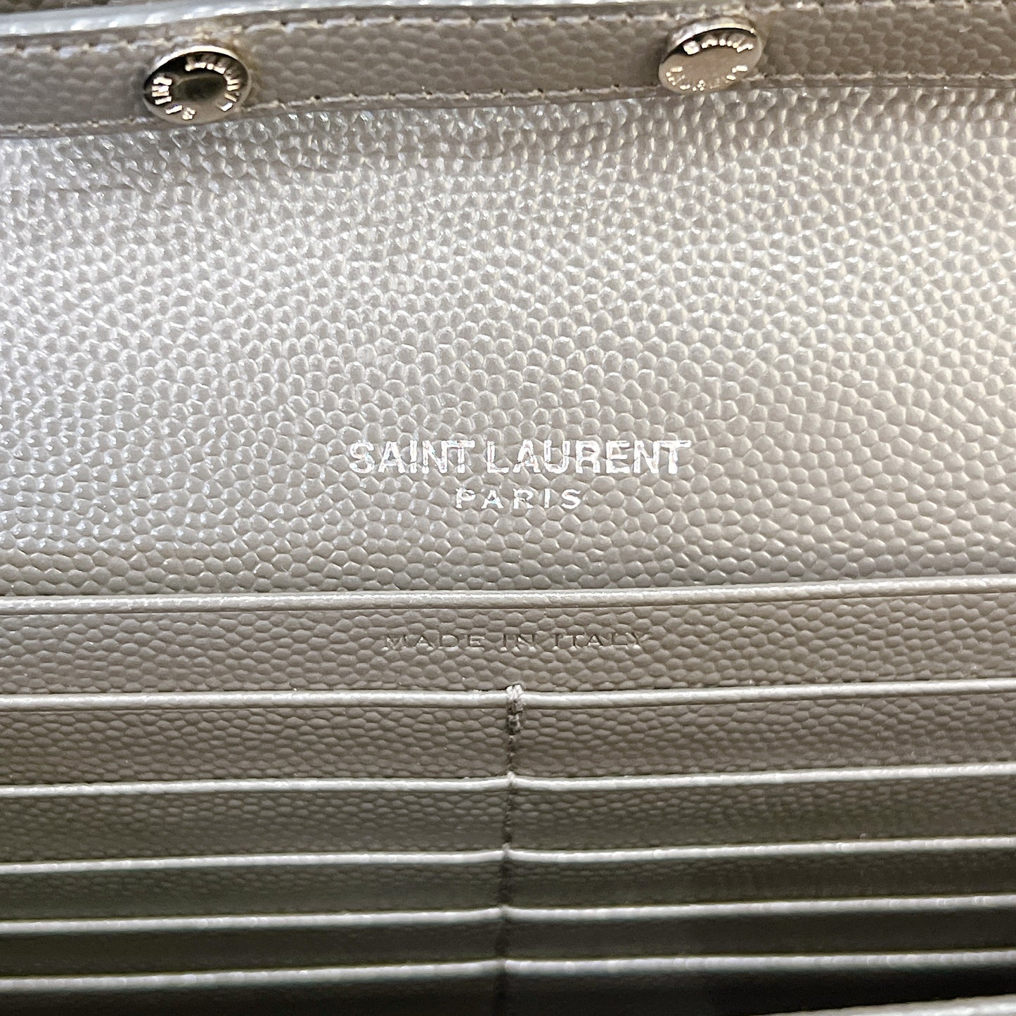 YSL WOC Grey with White Stripe