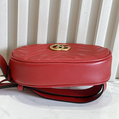 Gucci Marmont Belt Bag in Red