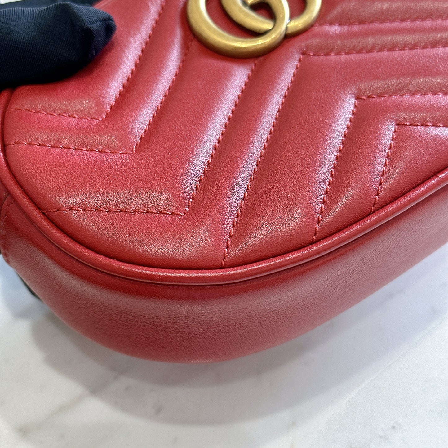 Gucci Marmont Belt Bag in Red