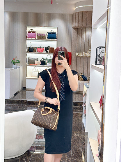 LV Monogram Speedy Bandouliere 25
