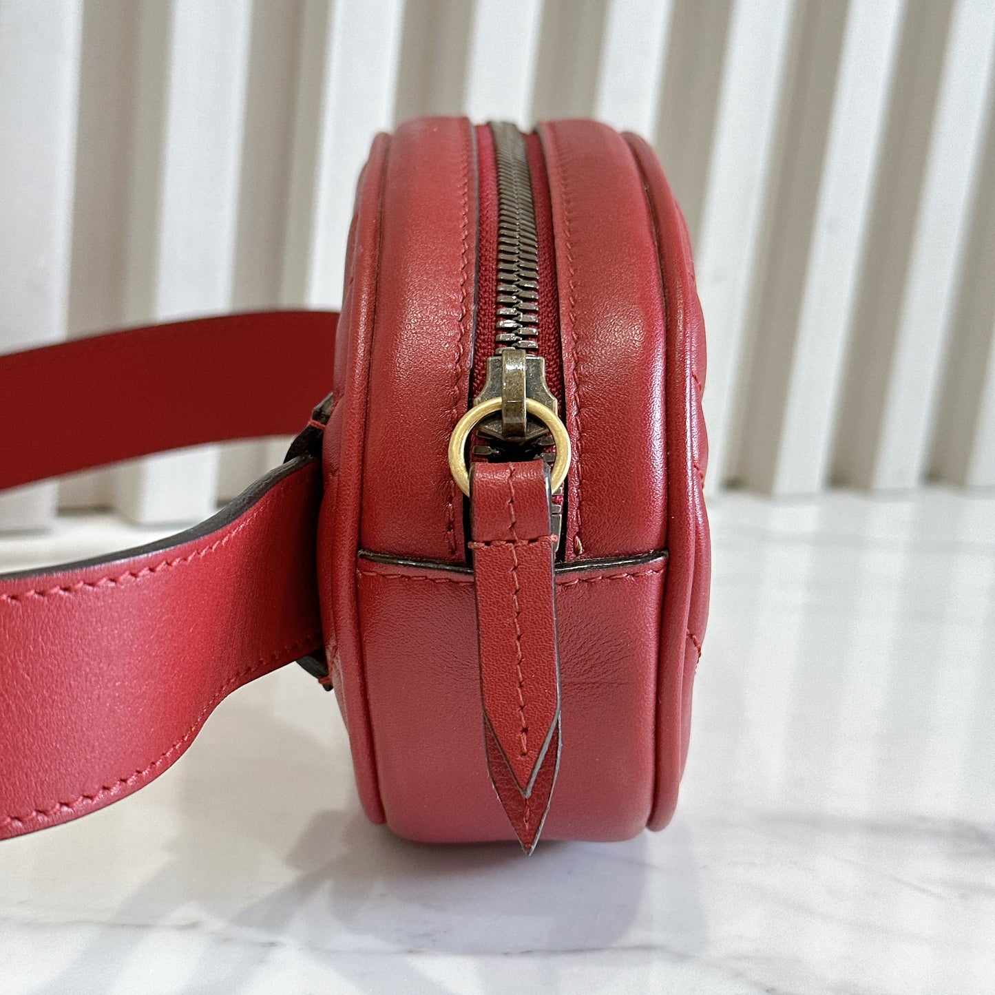 Gucci Marmont Belt Bag in Red