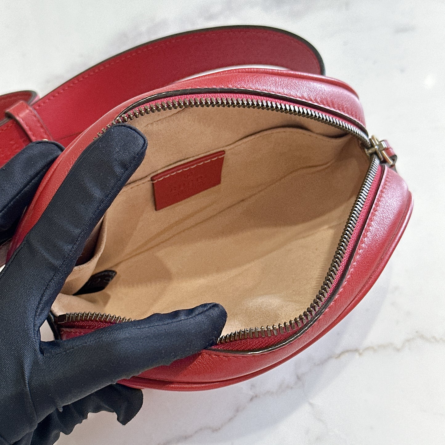 Gucci Marmont Belt Bag in Red
