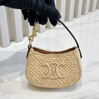 Celine Micro Tilly in Raffia