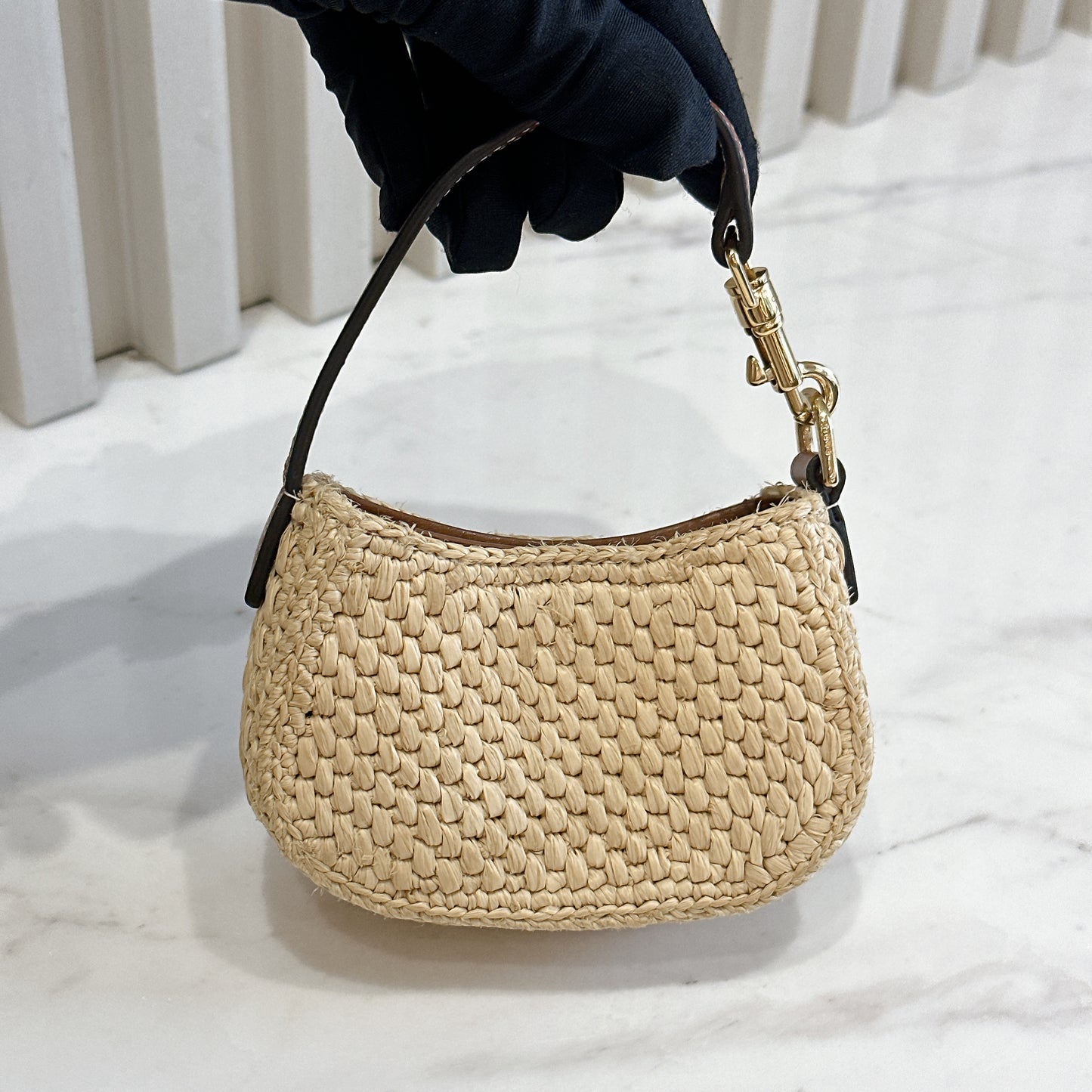 Celine Micro Tilly in Raffia