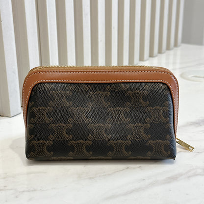 Celine Small Cosmetic Pouch in Tan